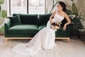 bride on couch 