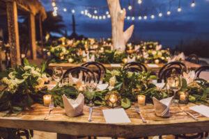 vintage wedding reception
