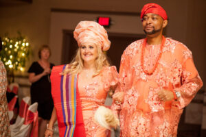 Nigerian wedding couple