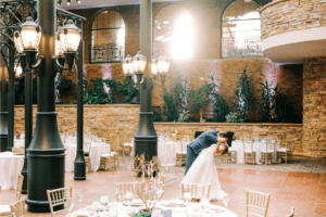 bride and groom on dancefloor 