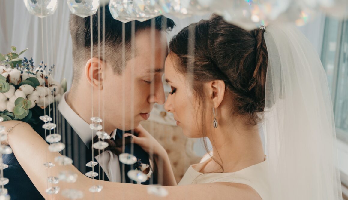 wedding photo of bride of groom
