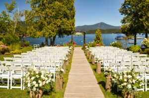 white ceremony wedding chairs 