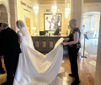 detroit wedding planner with bride