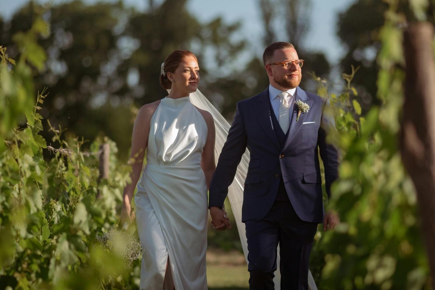 bride and groom destination wedding in uruguay