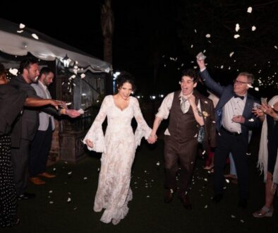 bohemian wedding dress with long sleeves