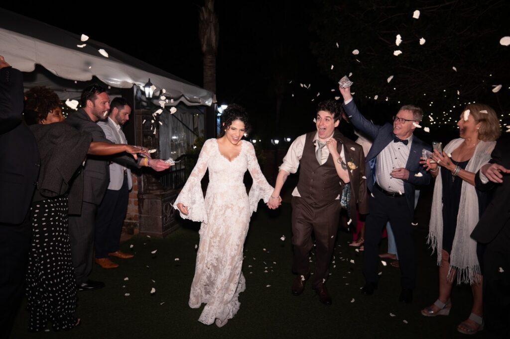 bohemian wedding dress with long sleeves