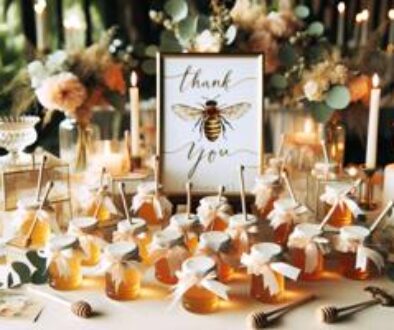honey jar favor for wedding