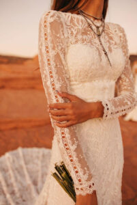 bohemian long sleeve dress
