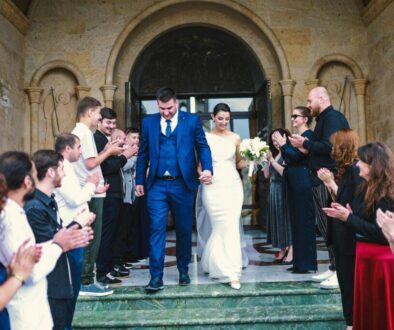 Bride and Groom leaving church